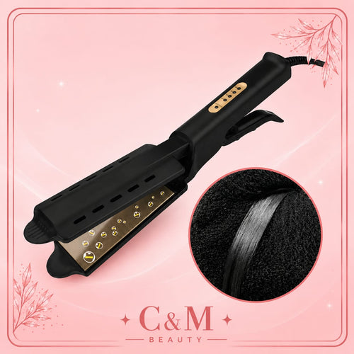 Plancha profesional con placas de cerámica iónica de gran anchura - CYM