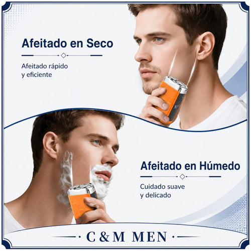 Afeitadora eléctrica para uso en seco y en húmedo con cuidado suave de la piel - CYM